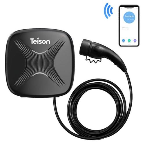 1-TEISON Smart Wallbox Type2 11kw Wi-Fi Καλώδιο EV